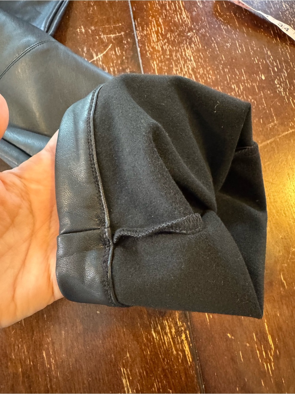 Reitmans Black Faux Leather Tapered Pants - Picture 10 of 10